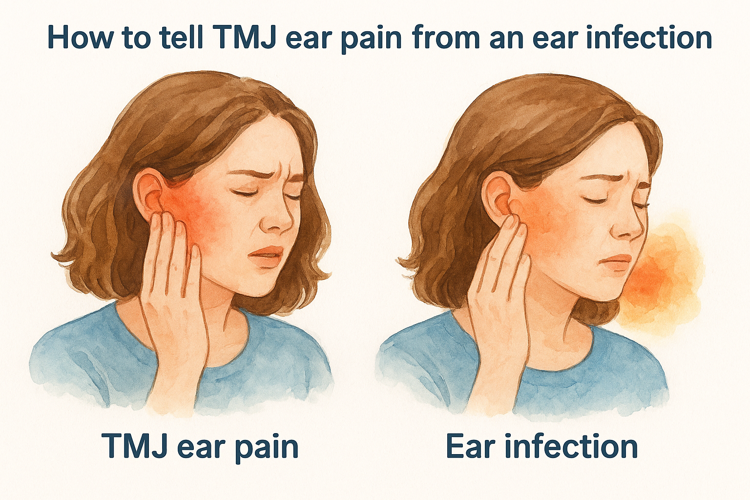 How to tell TMJ ear pain from an ear infection