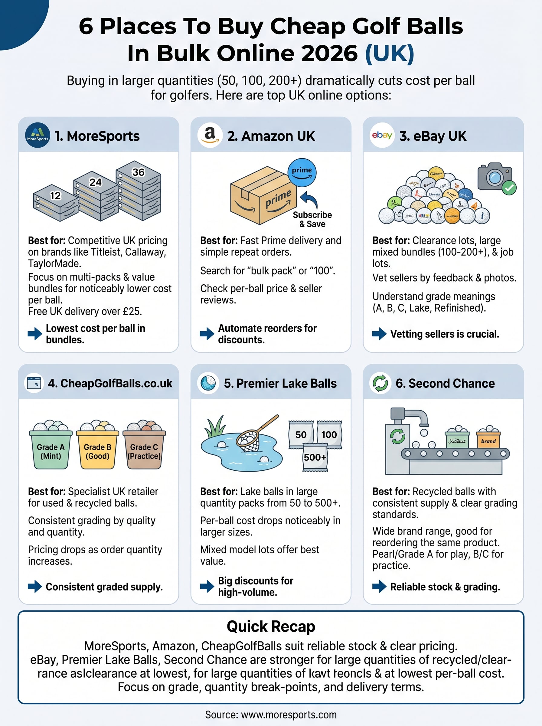 buy cheap golf balls in bulk infographic