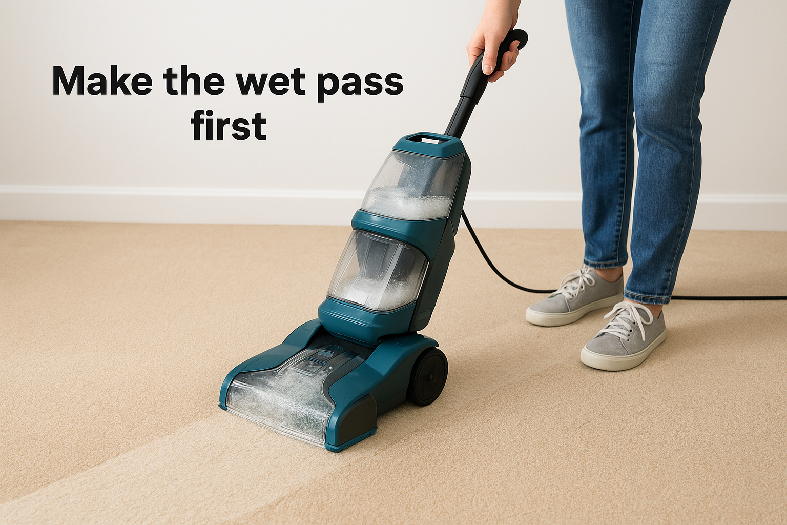Make the wet pass first