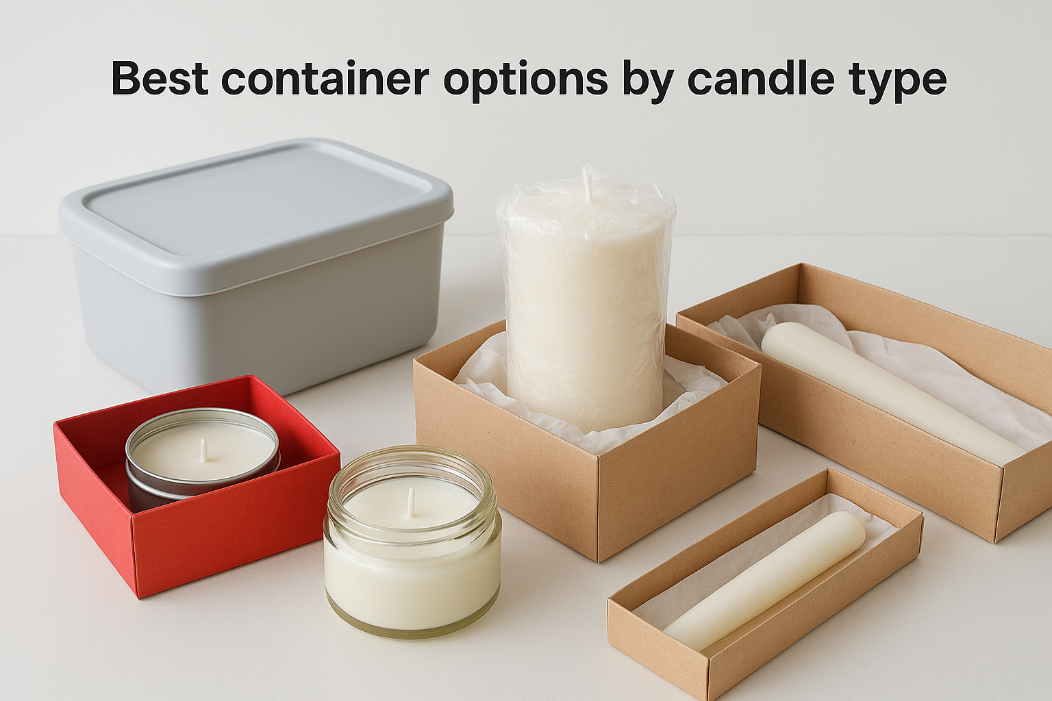 Best container options by candle type