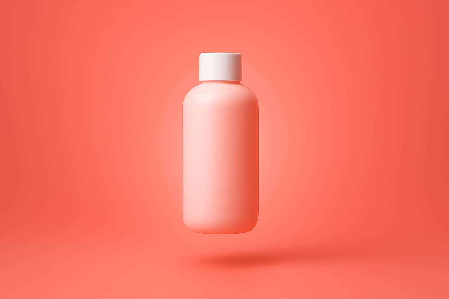 3. Floating product on brand color prompt
