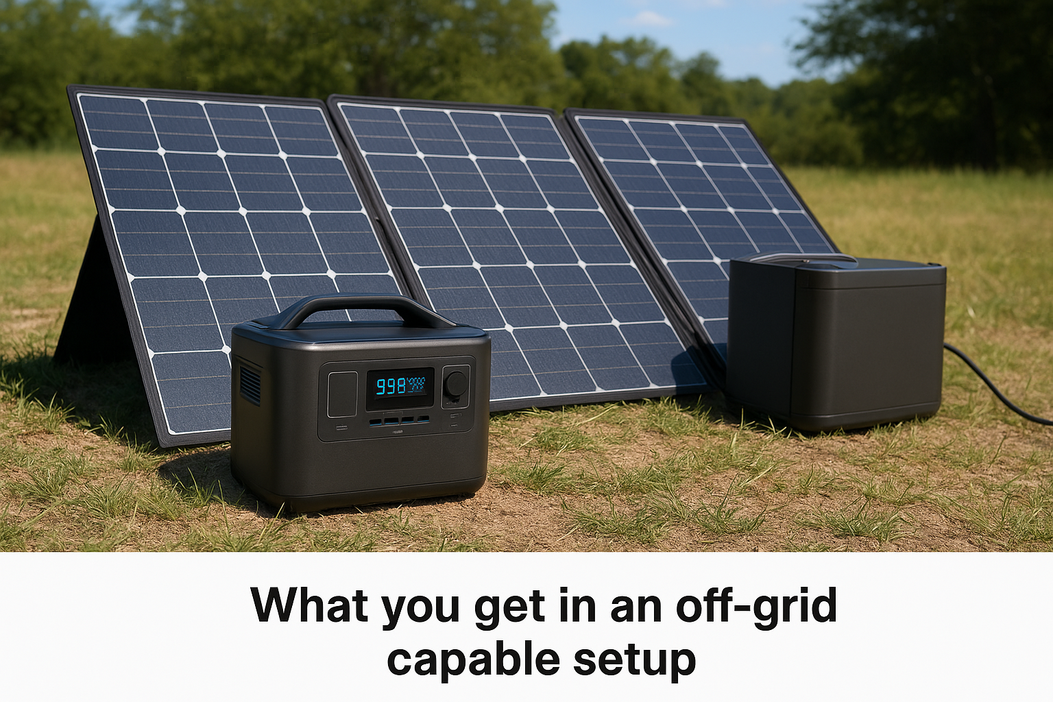 What you get in an off-grid capable setup