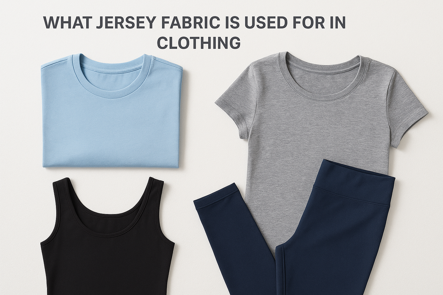 What jersey fabric is used for in clothing