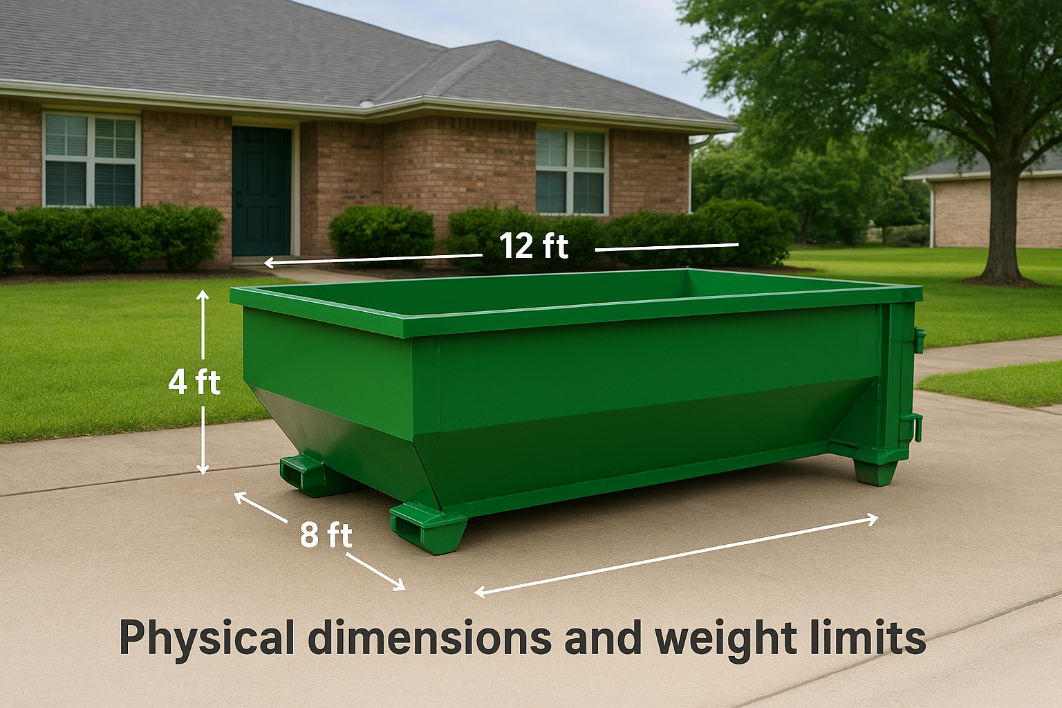 Physical dimensions and weight limits