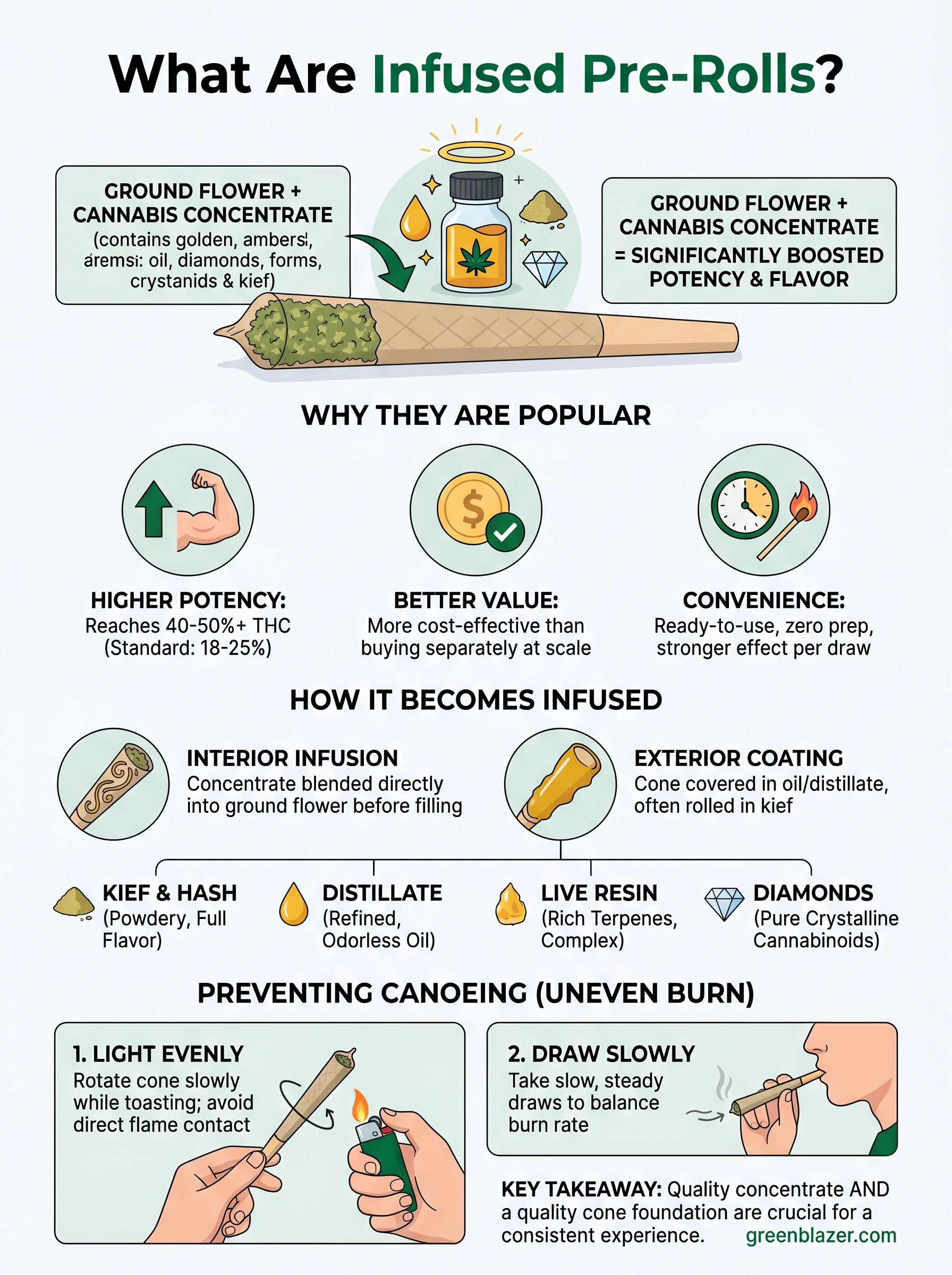 what are infused pre rolls infographic