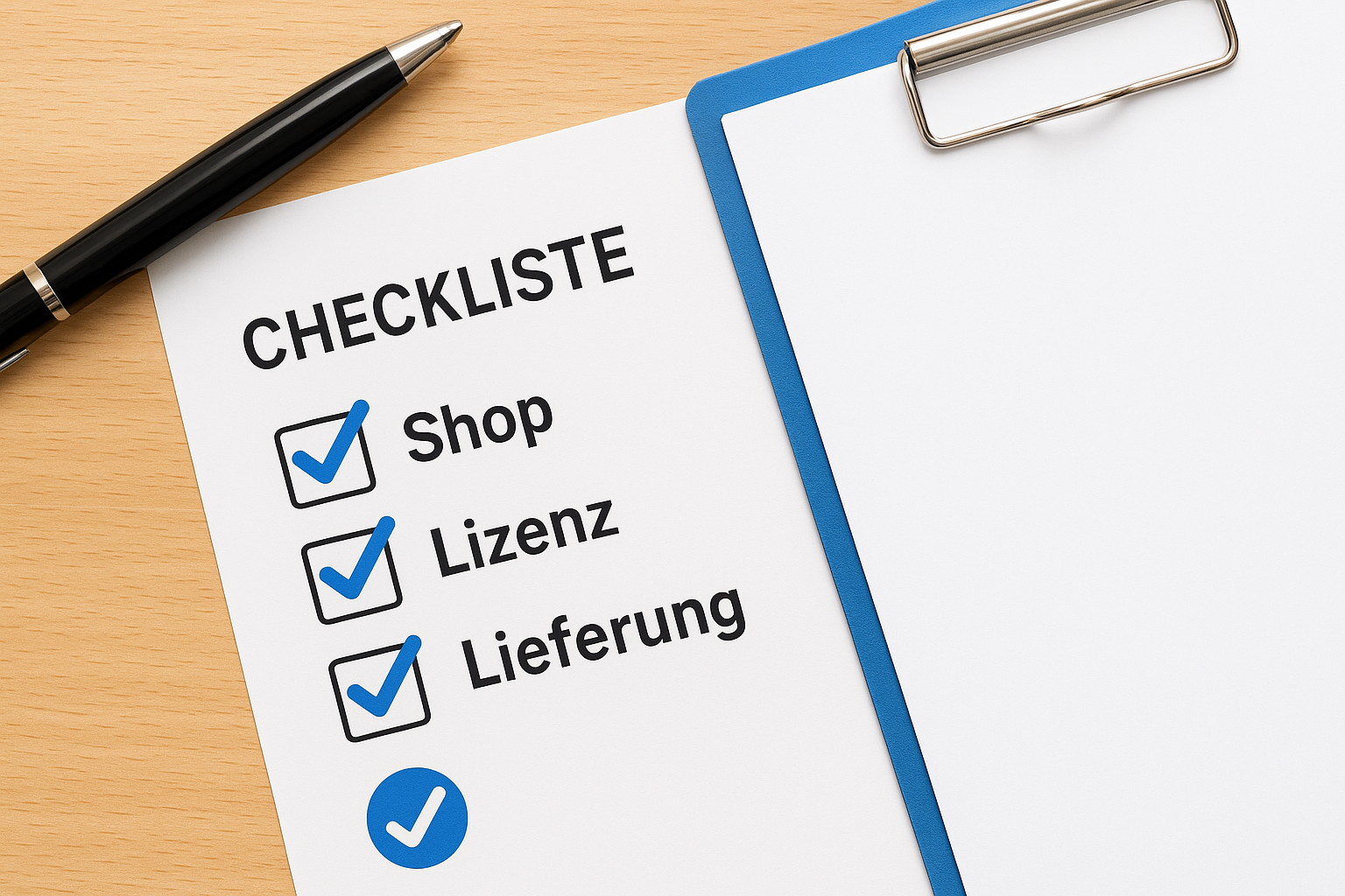 Checkliste: so prüfst du Shop, Lizenz und Lieferung
