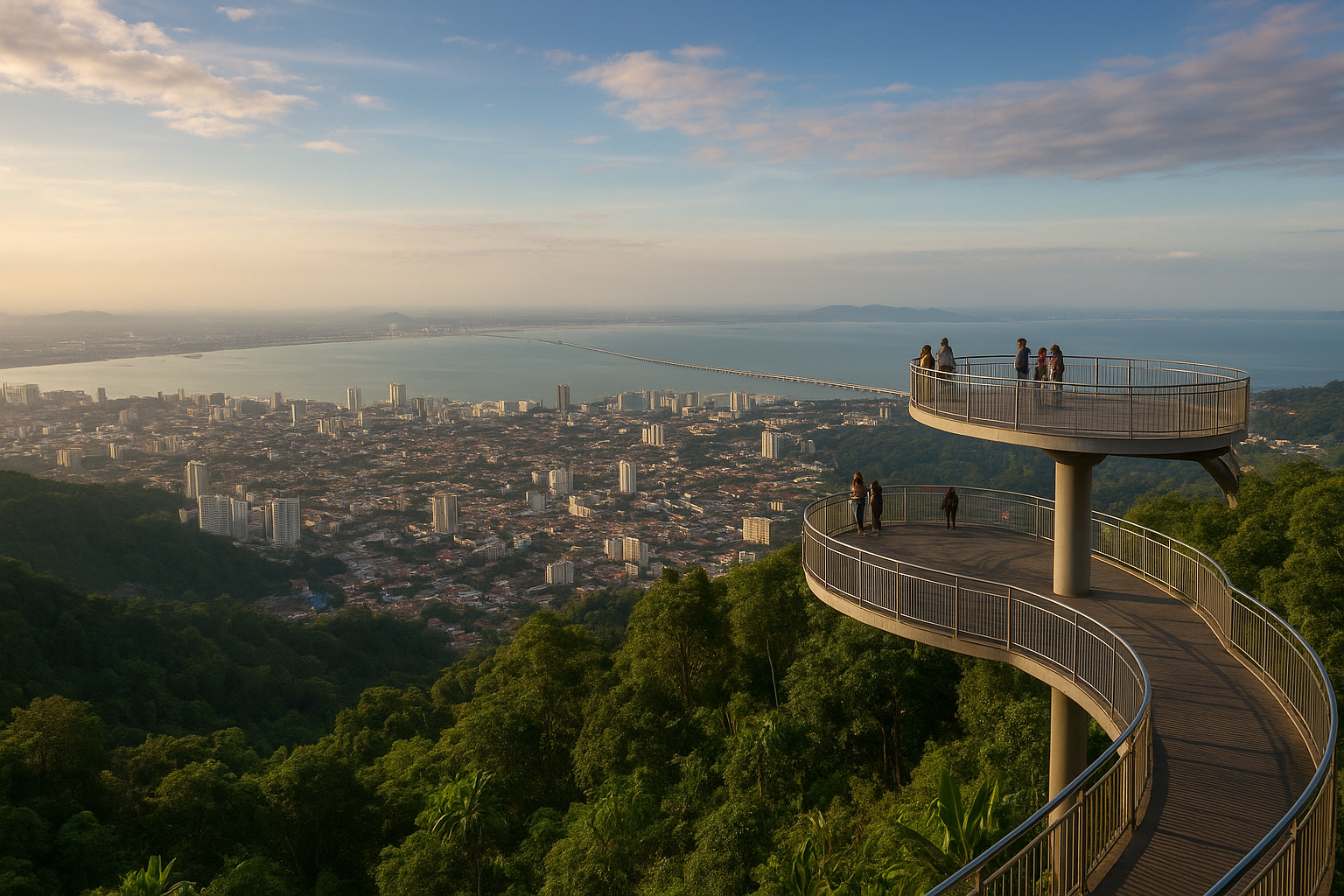 The main viewing decks and skywalk-style spots