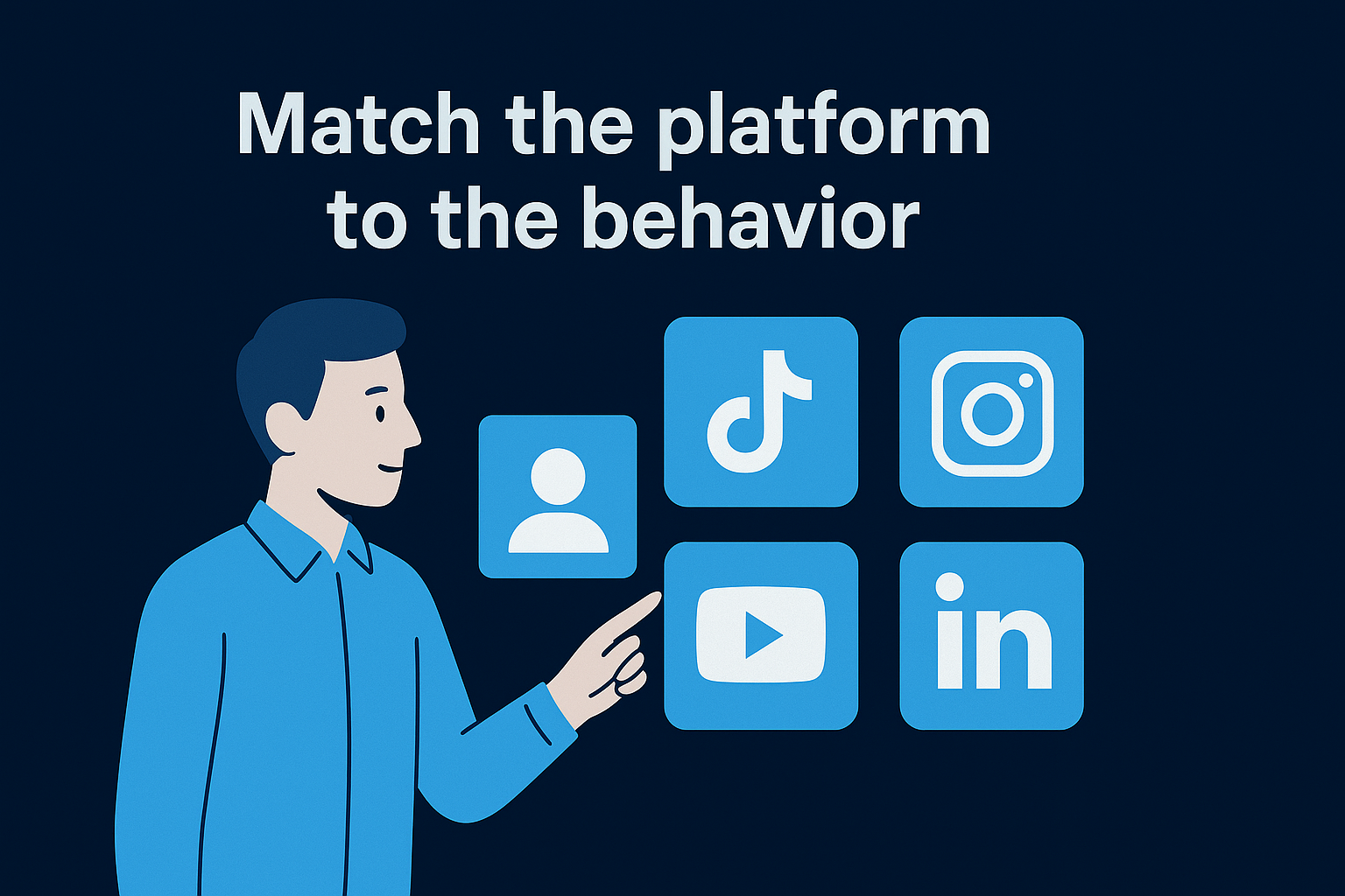Match the platform to the behavior