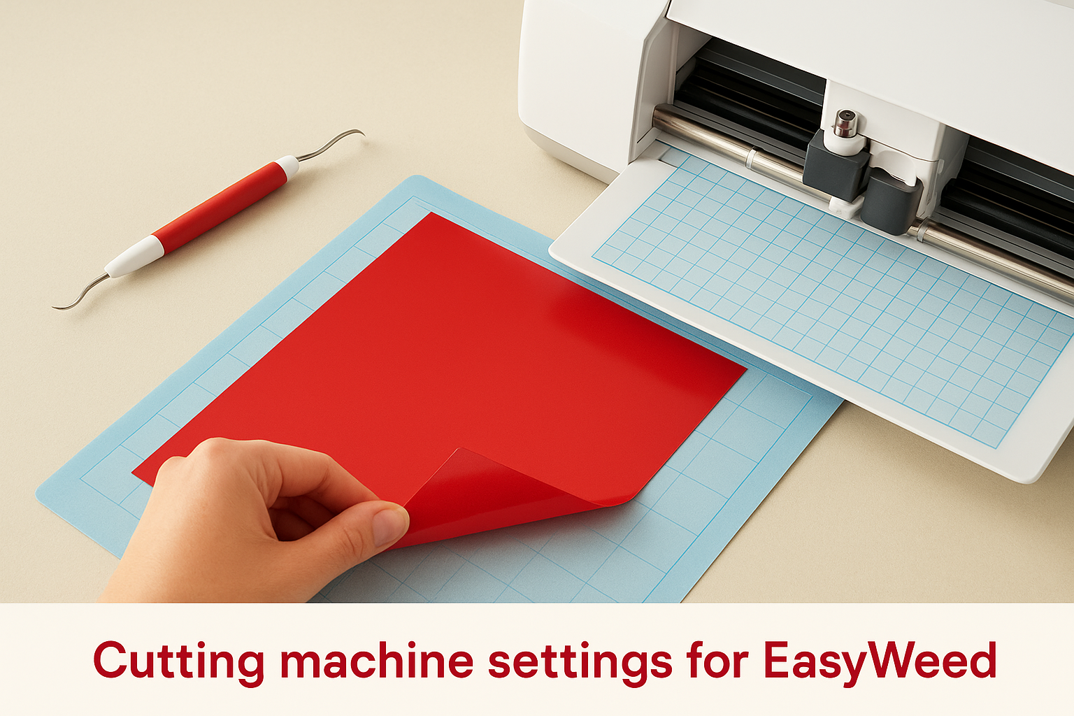 Cutting machine settings for EasyWeed