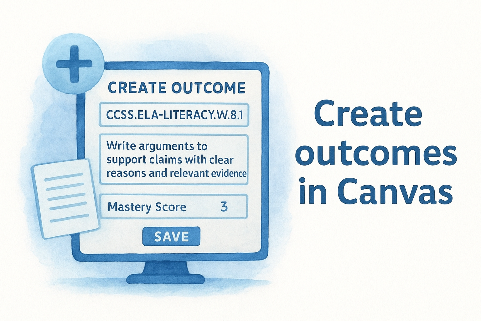 Create outcomes in Canvas