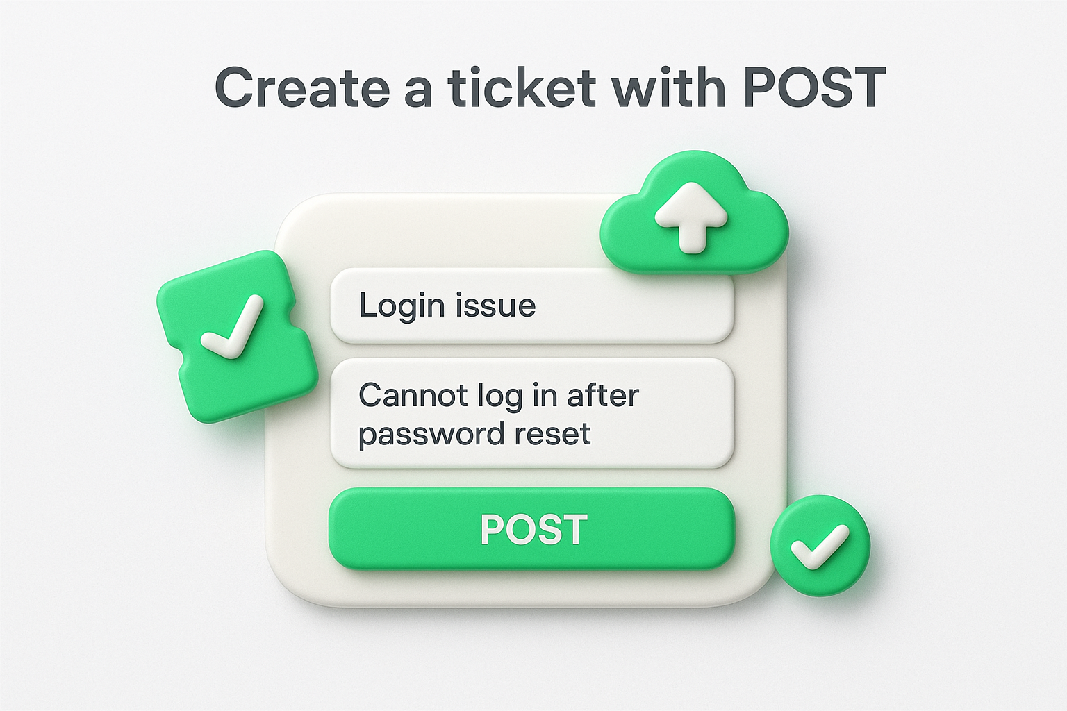 Create a ticket with POST