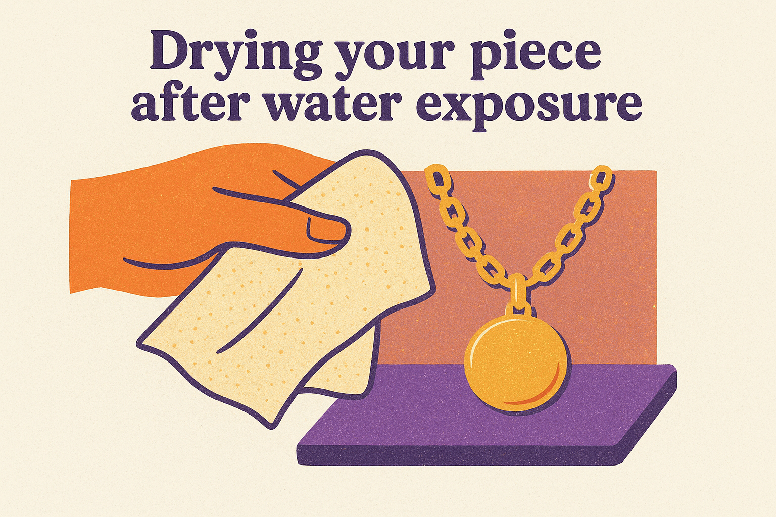 Drying your piece after water exposure