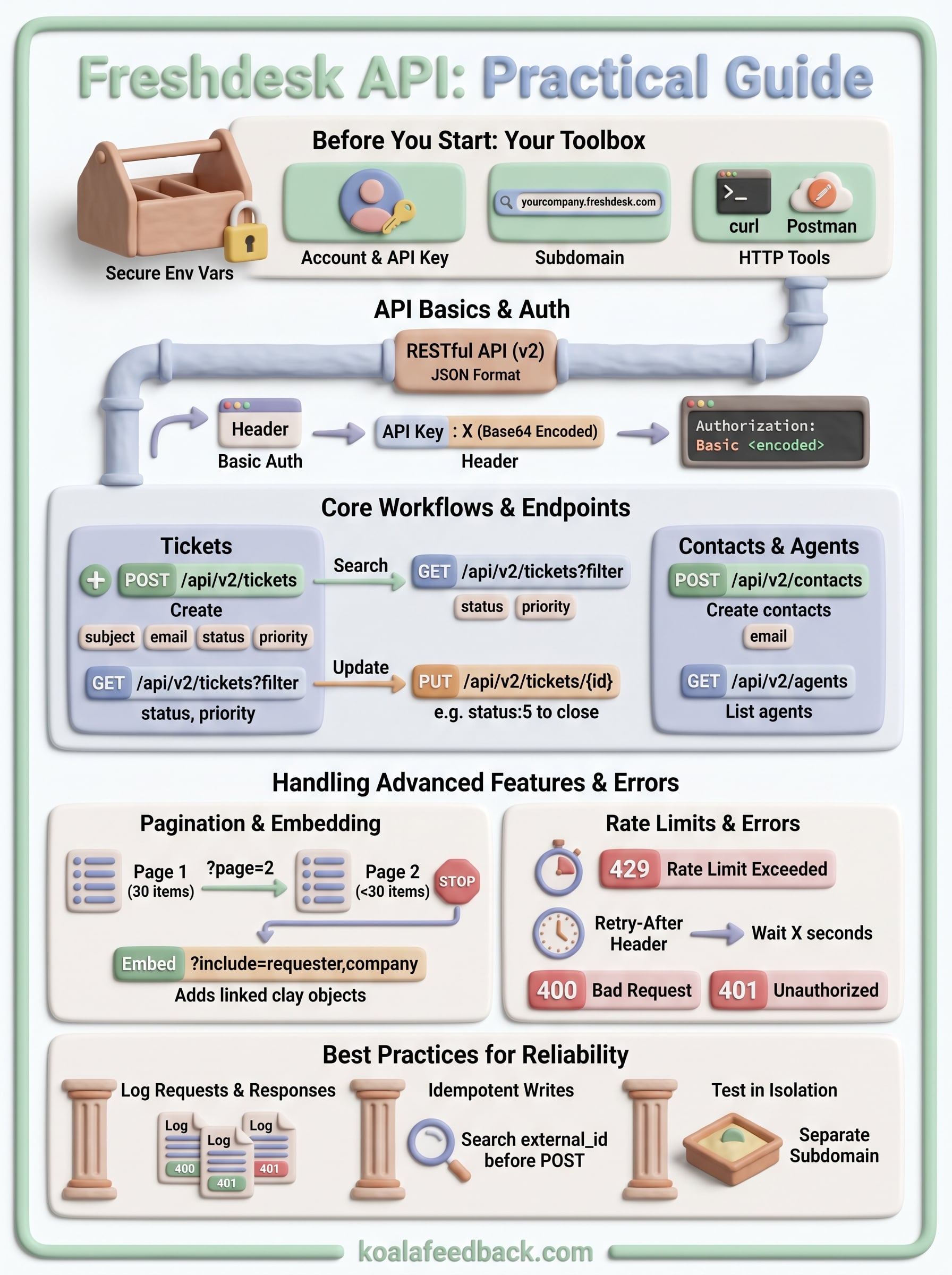 freshdesk api documentation infographic