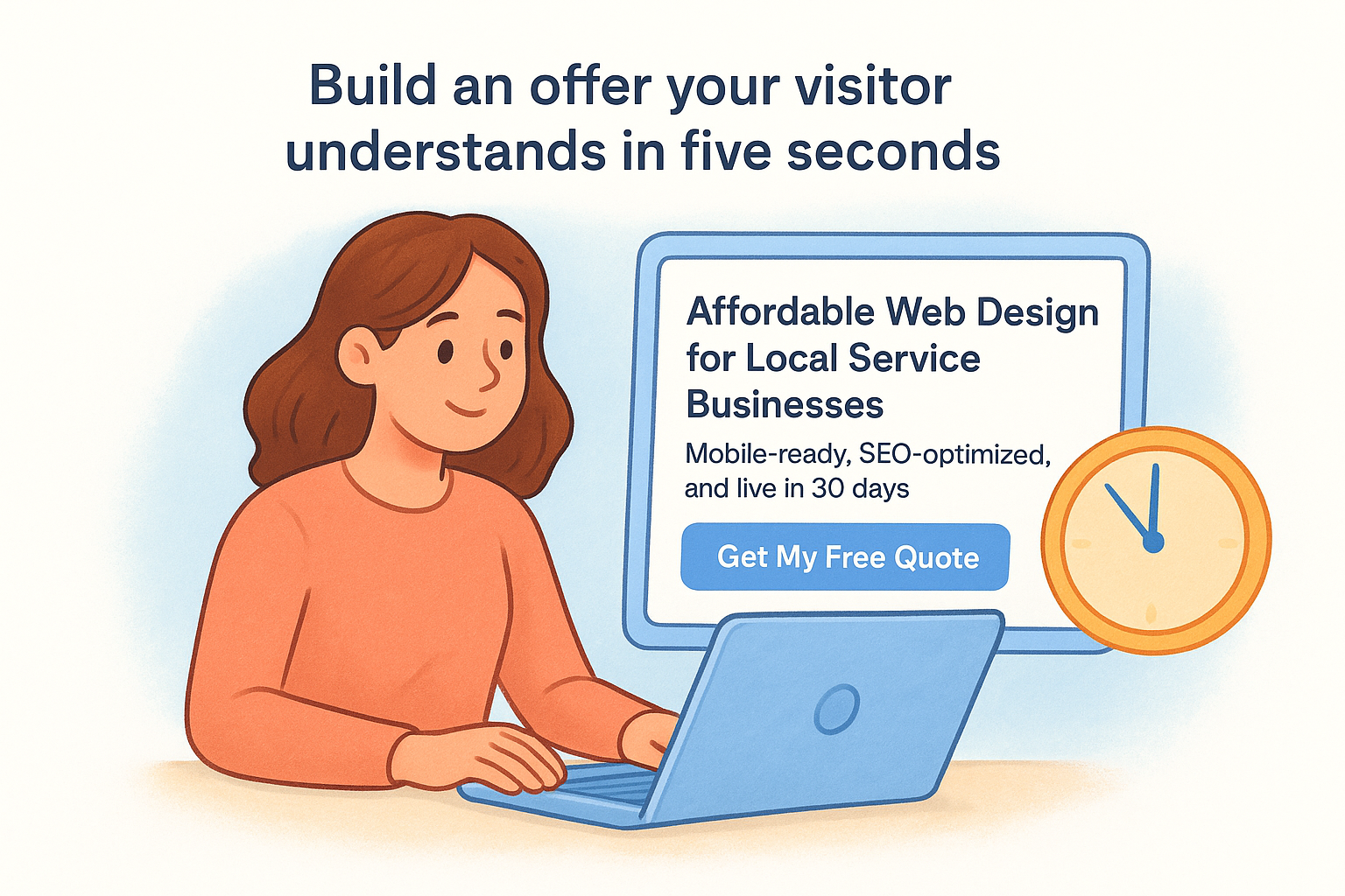 Build an offer your visitor understands in five seconds