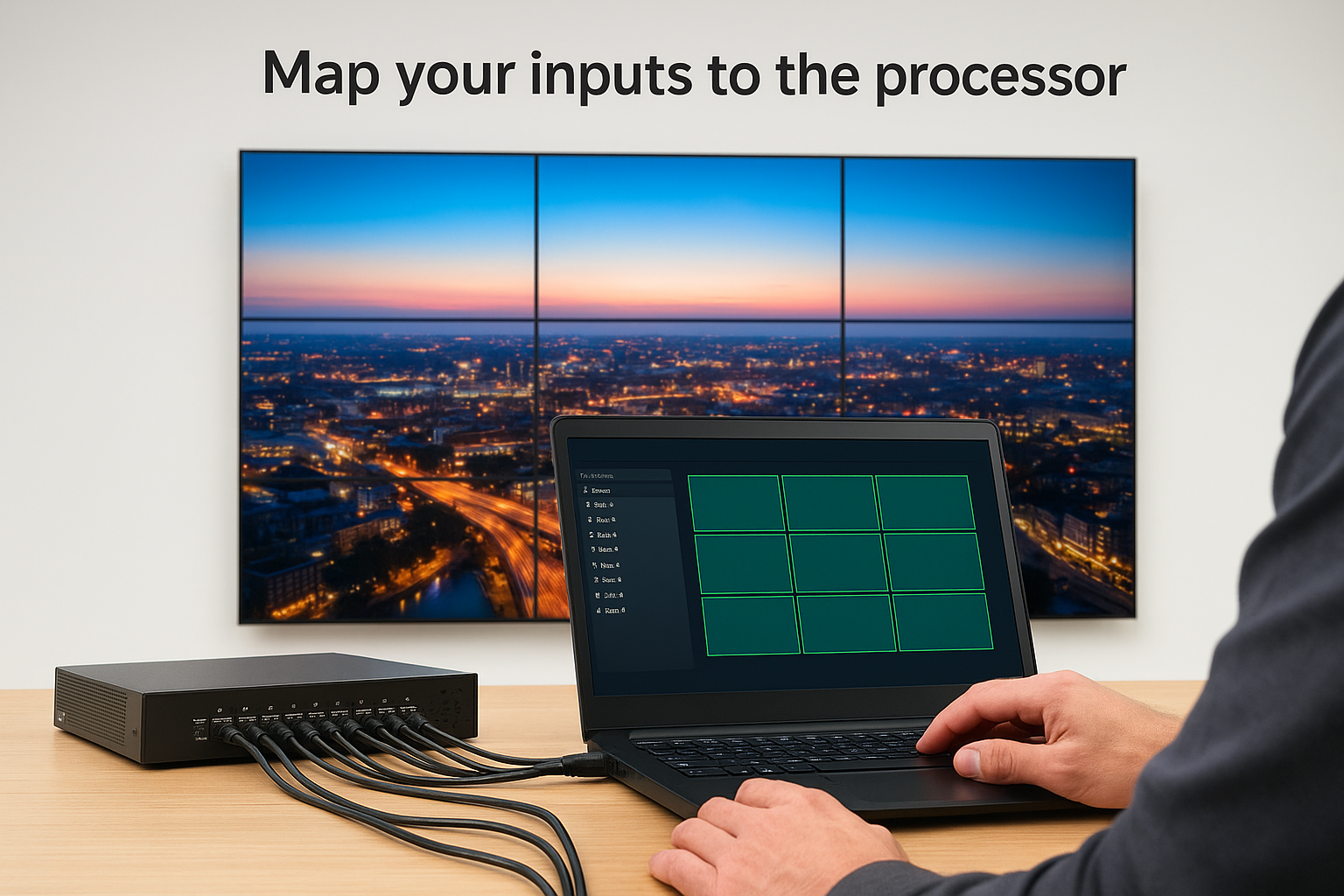 Map your inputs to the processor