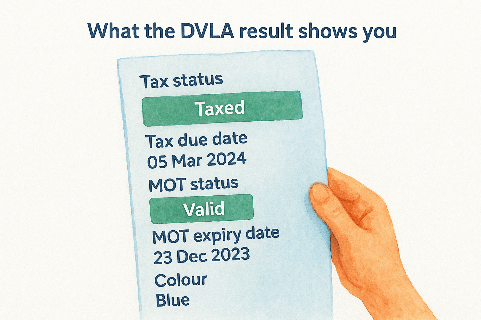 What the DVLA result shows you