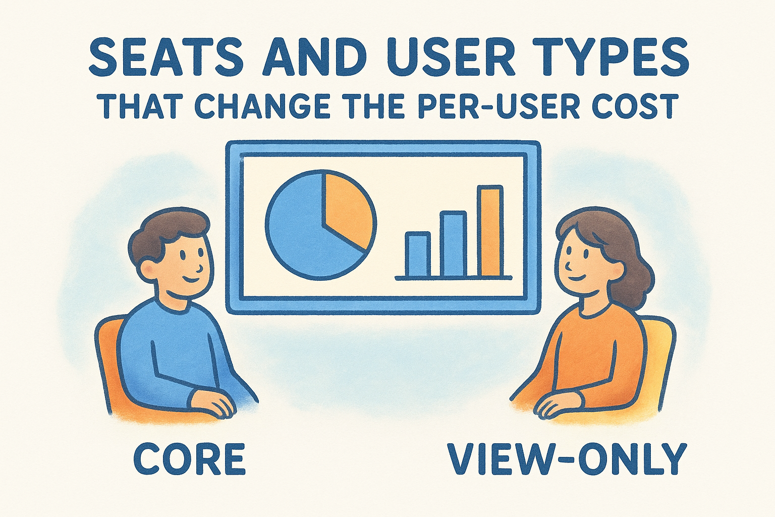 Seats and user types that change the per-user cost