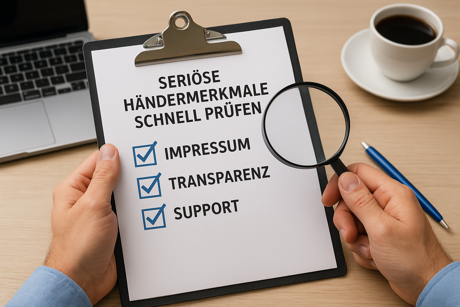 6. Seriöse Händlermerkmale schnell prüfen
