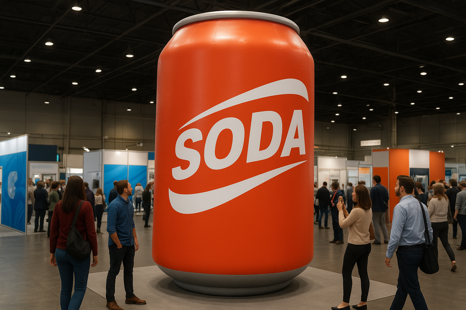2. Giant product replicas as a "stop-and-stare" centerpiece