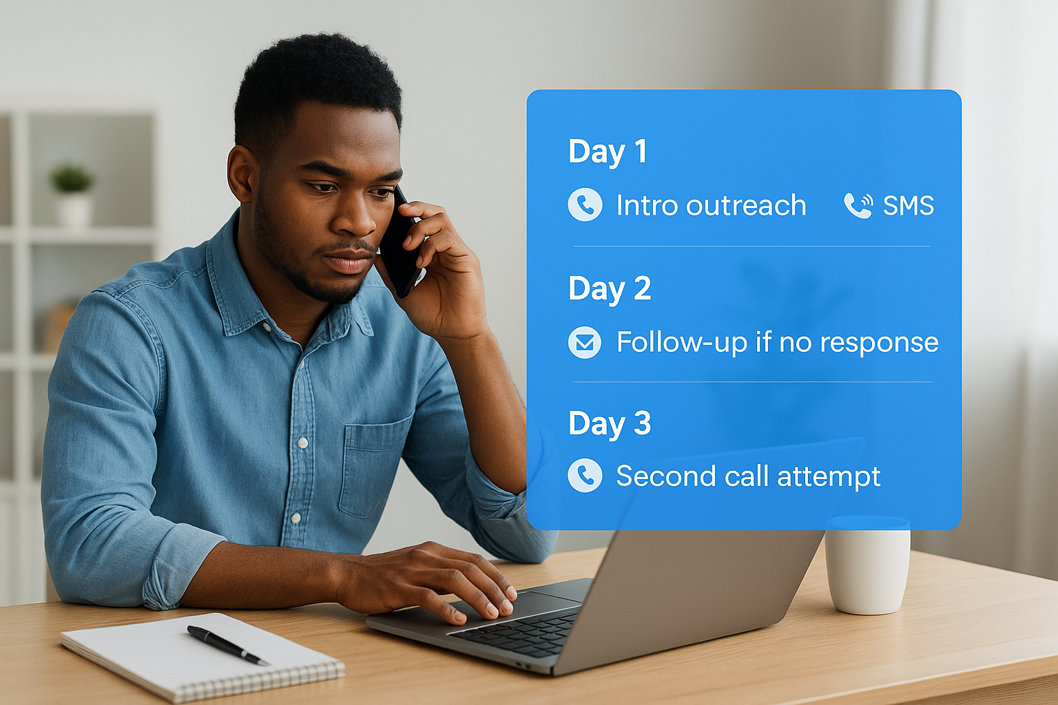 Build a multi-touch follow-up sequence