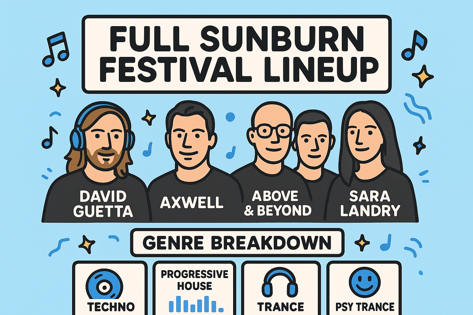 Main headliners and co headliners