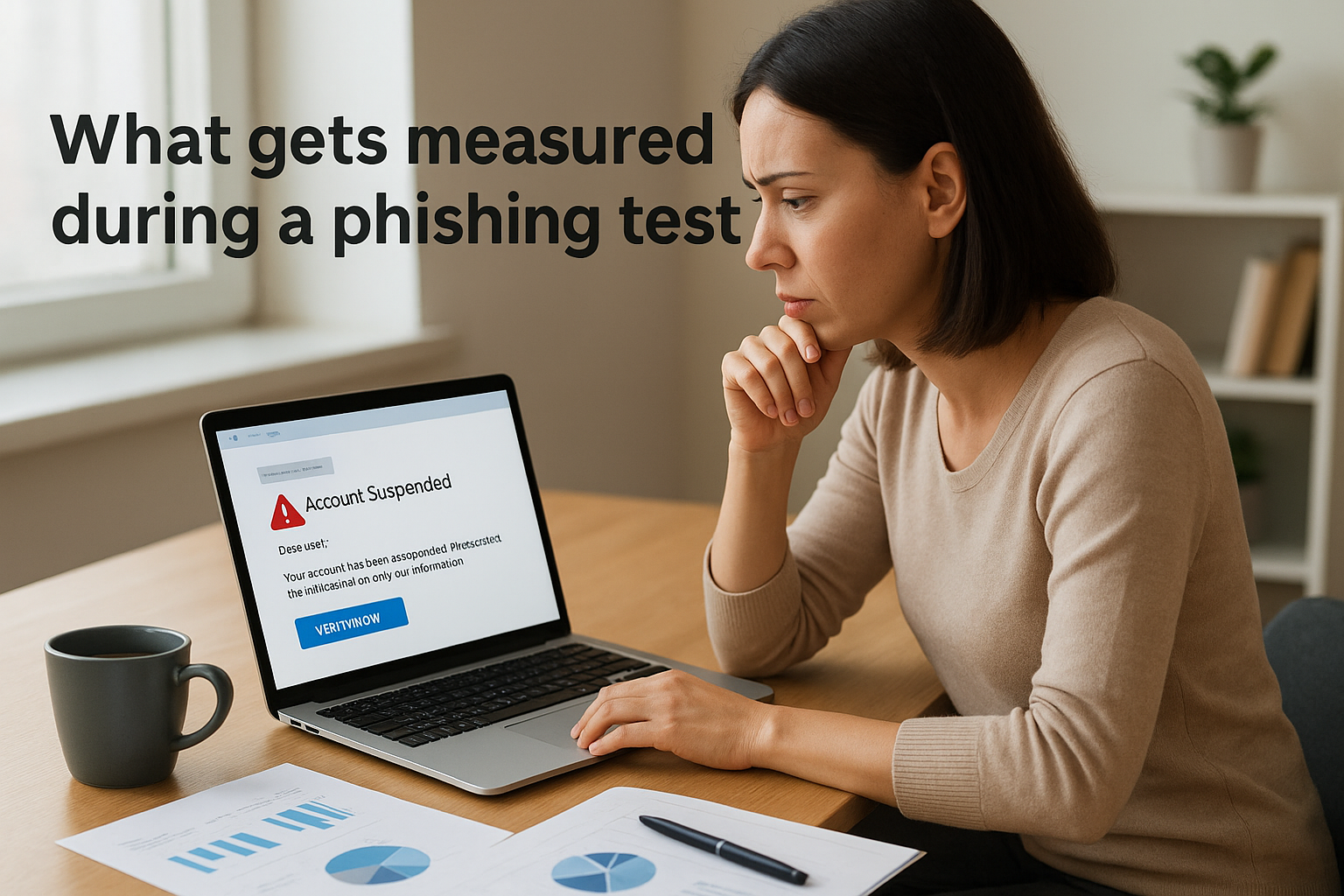 What gets measured during a phishing test
