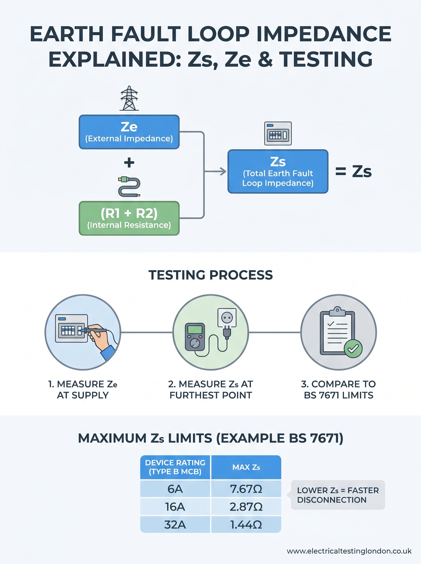 earth fault loop impedance explained infographic