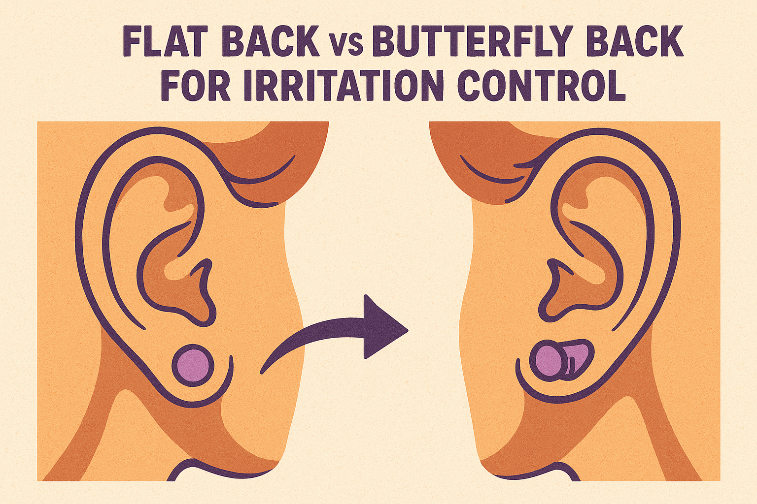 Flat Back vs Butterfly Back for Irritation Control