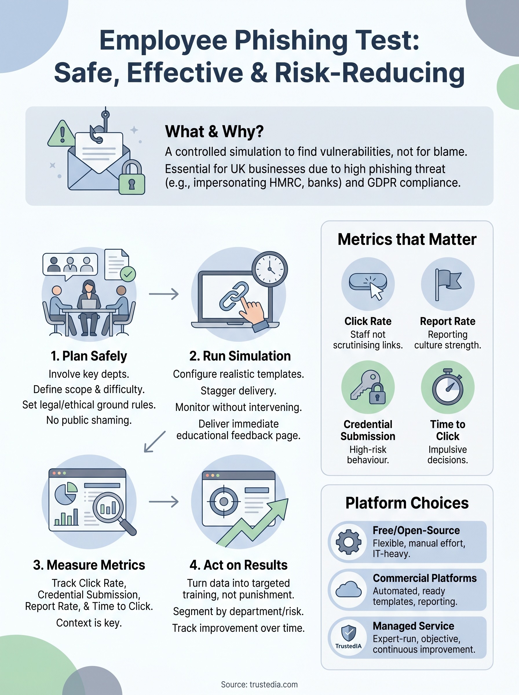 employee phishing test infographic