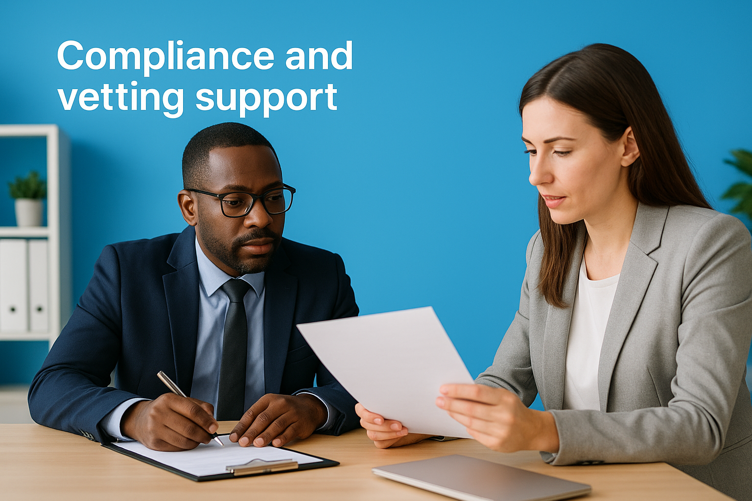 Compliance and vetting support