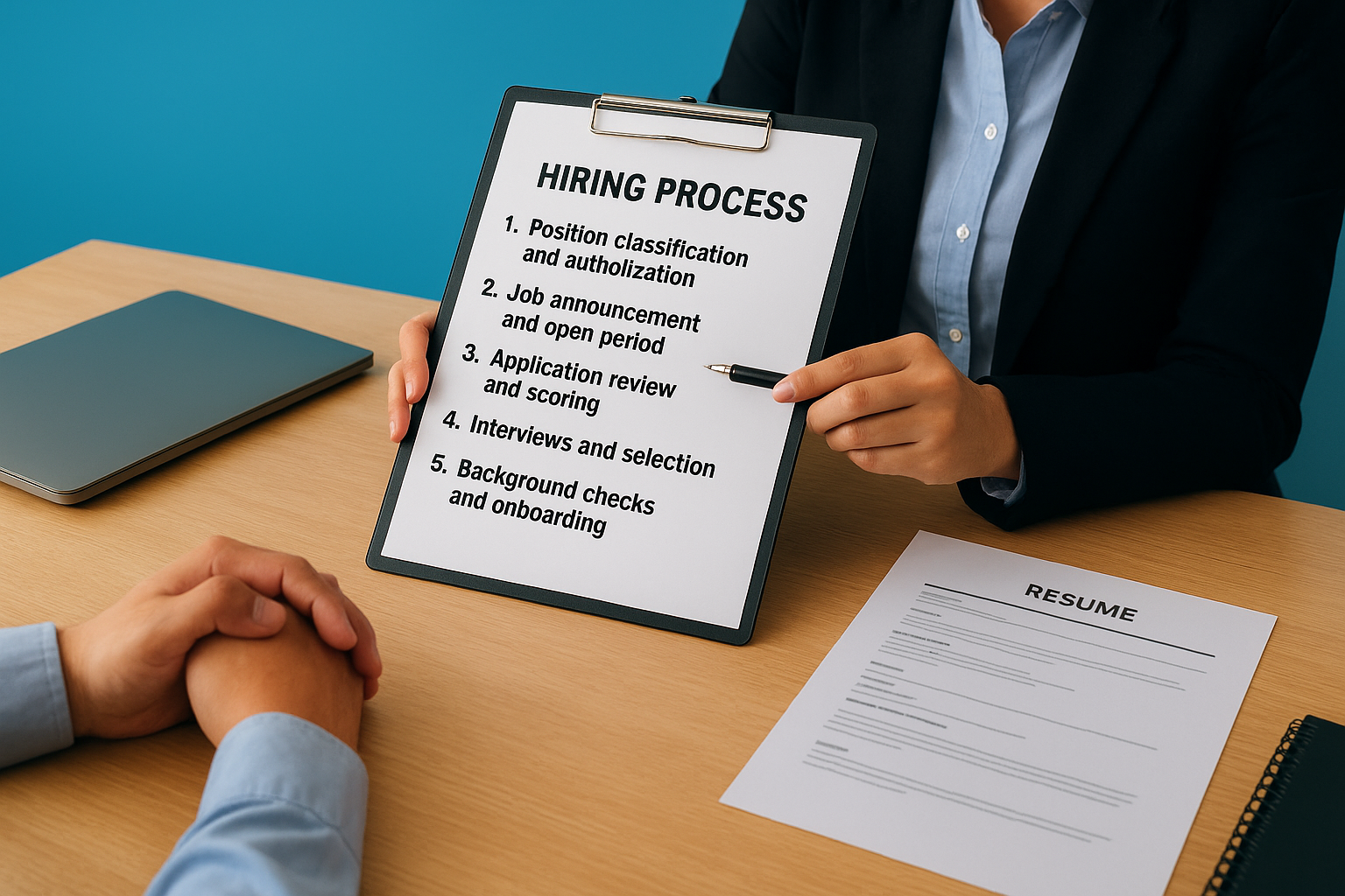 The typical hiring sequence
