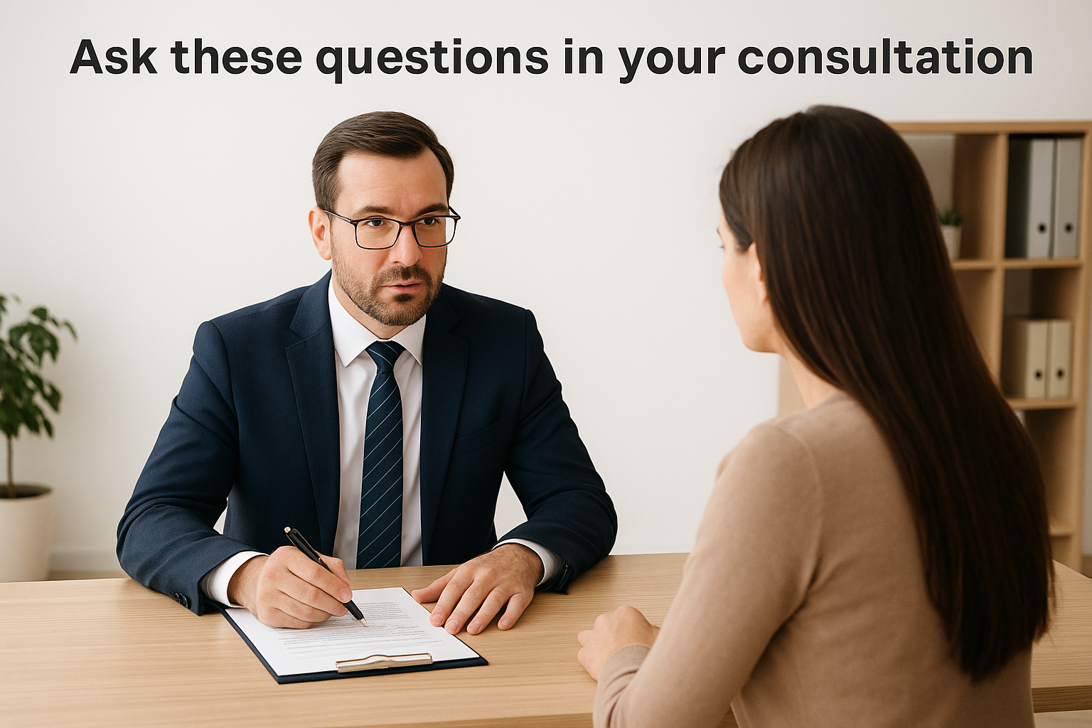 Ask these questions in your consultation