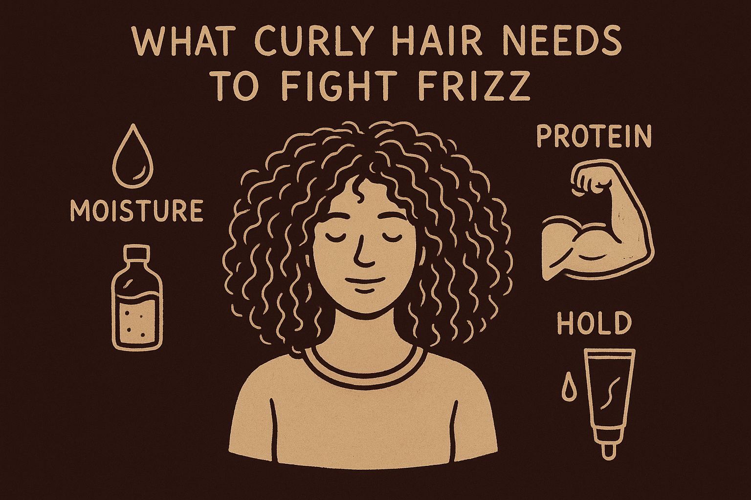 What curly hair needs to fight frizz