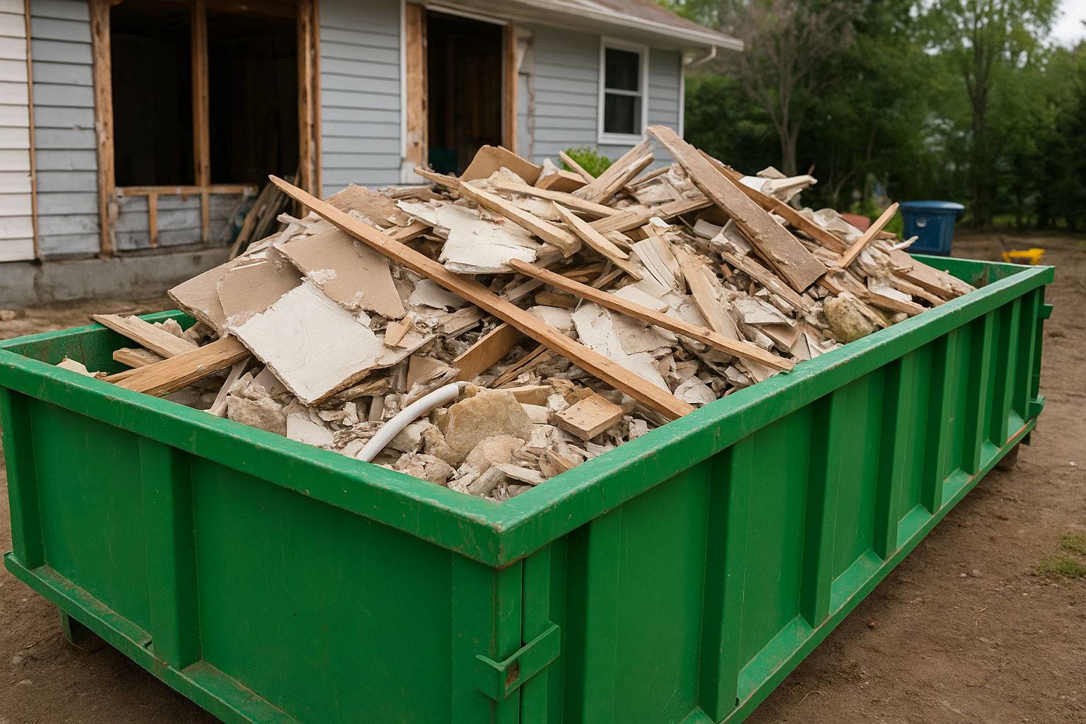3. Remodeling and demolition debris that's allowed