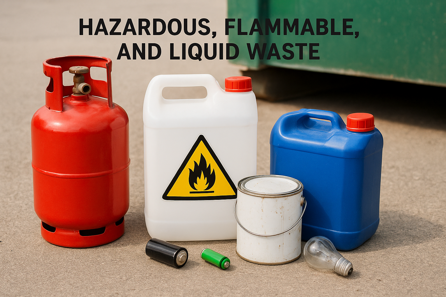 Hazardous, flammable, and liquid waste