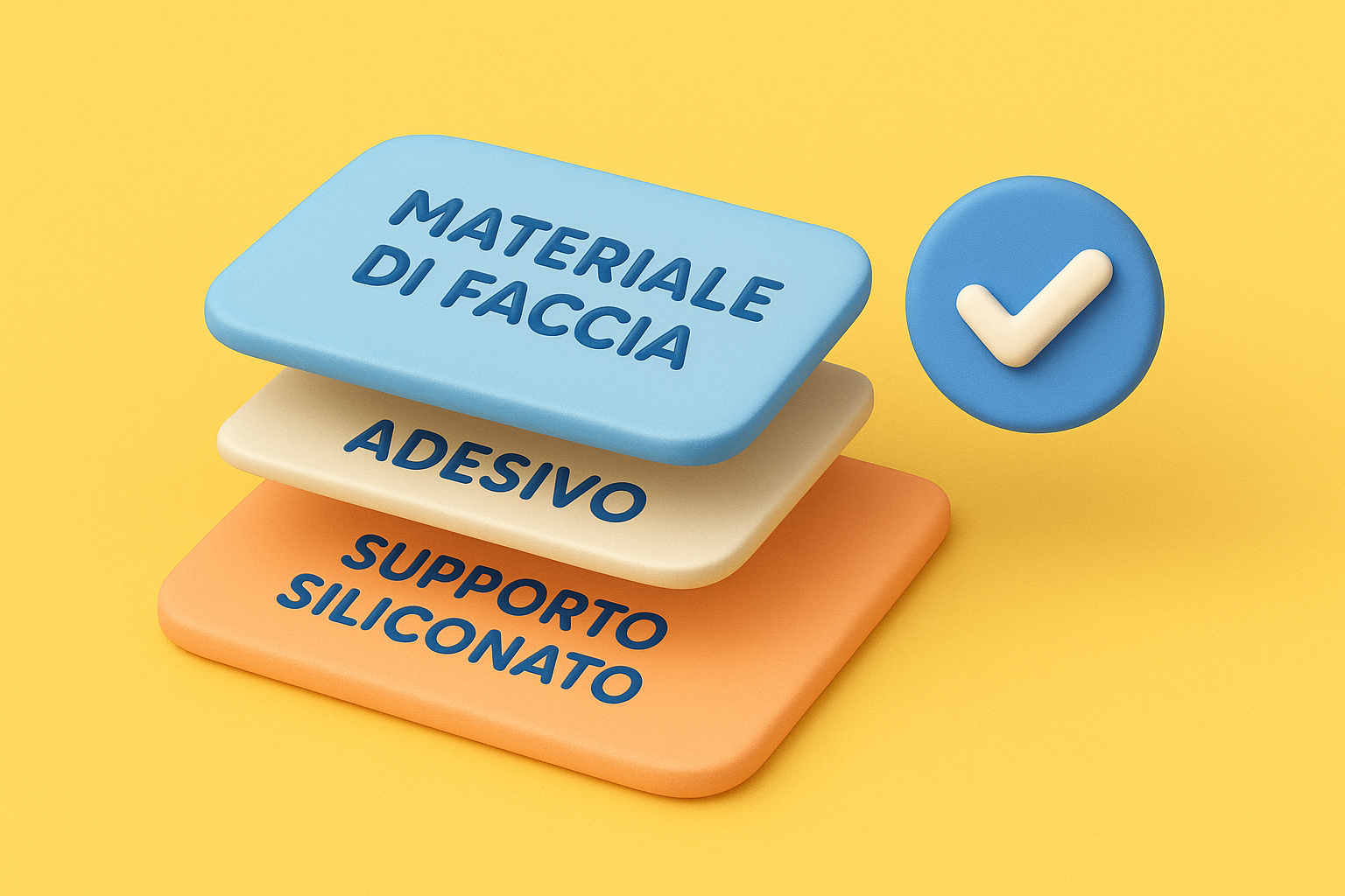 Struttura e componenti di un'etichetta autoadesiva