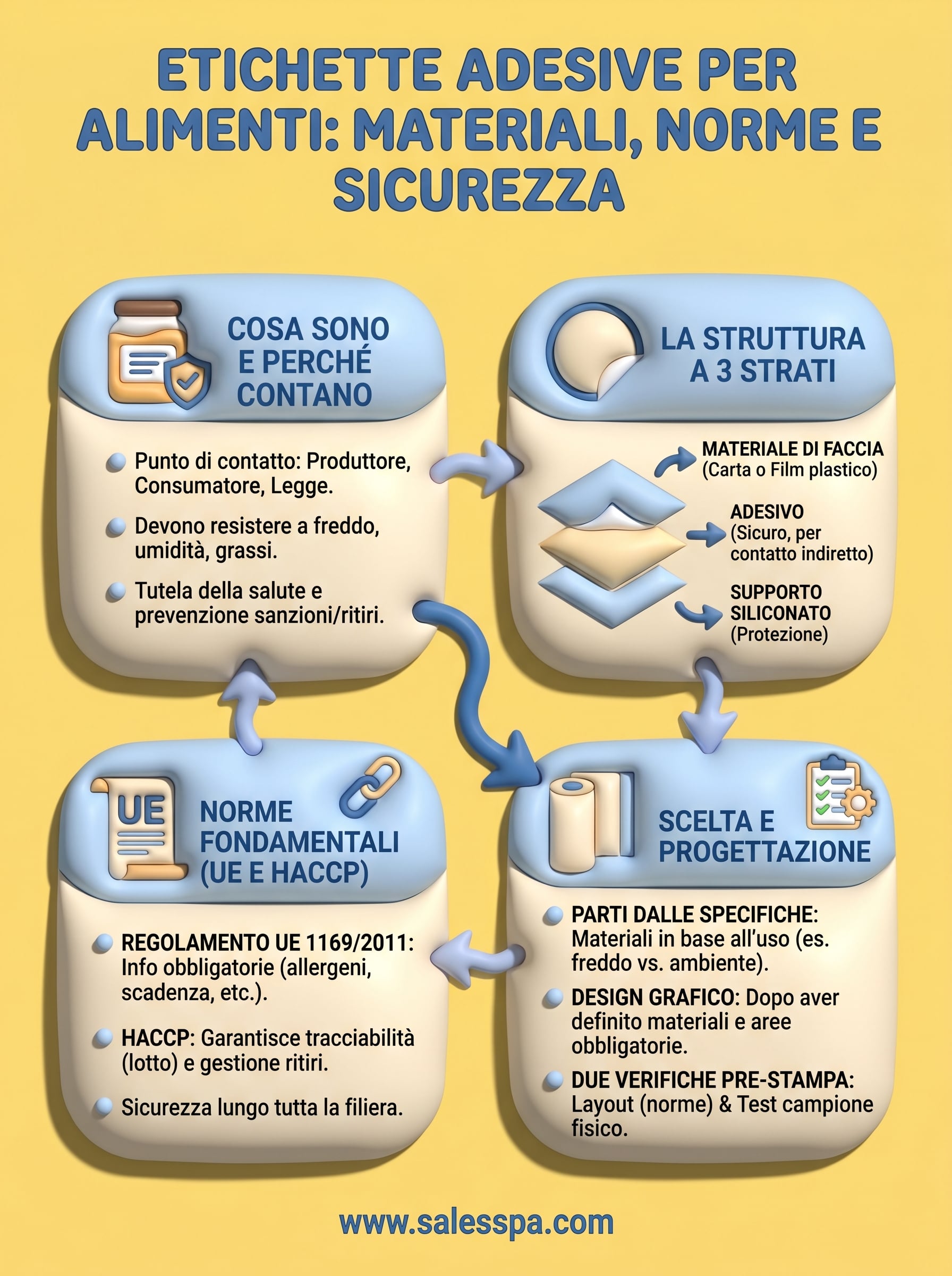 etichette adesive per alimenti infographic