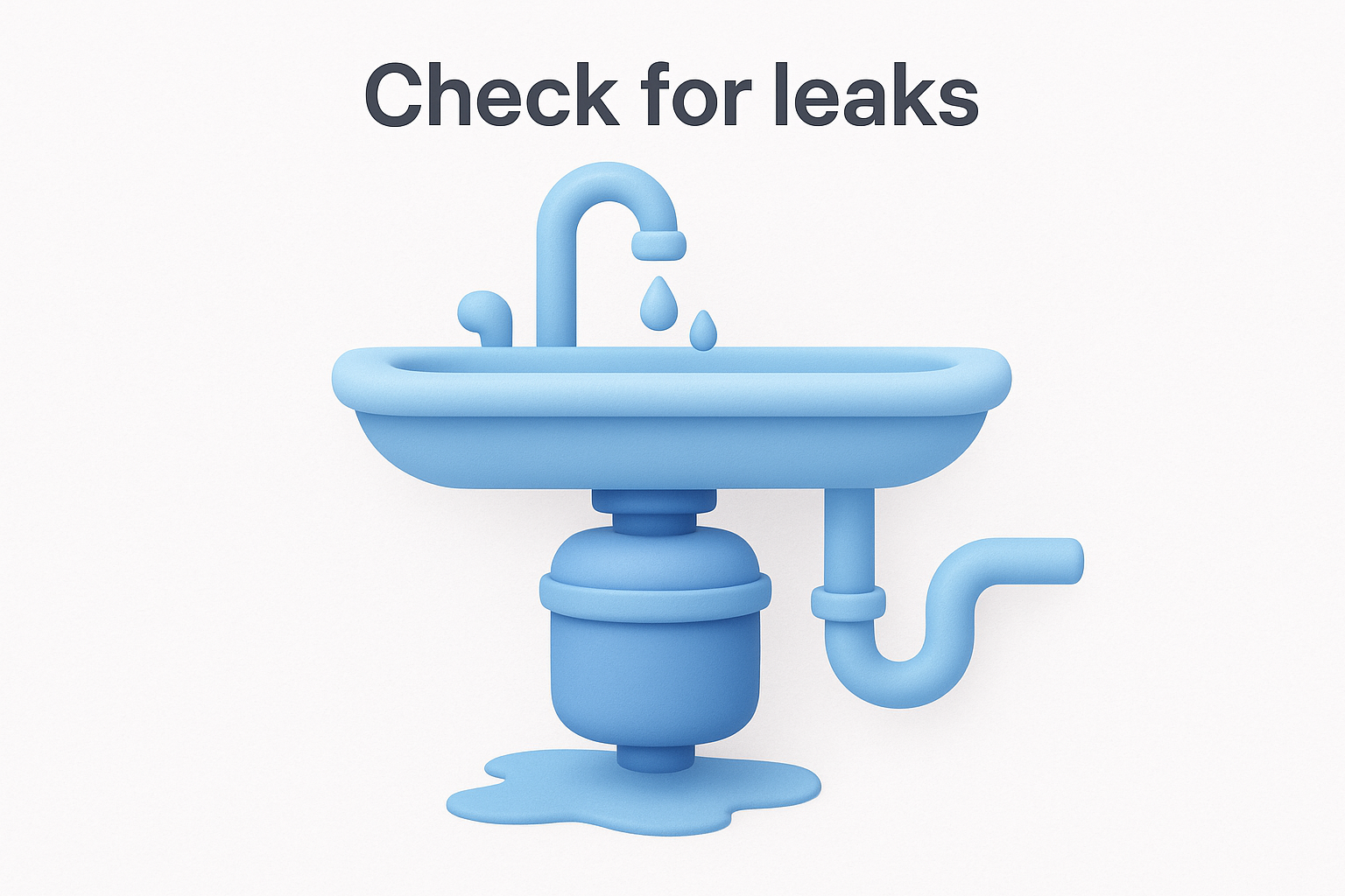 Check for leaks at the same time