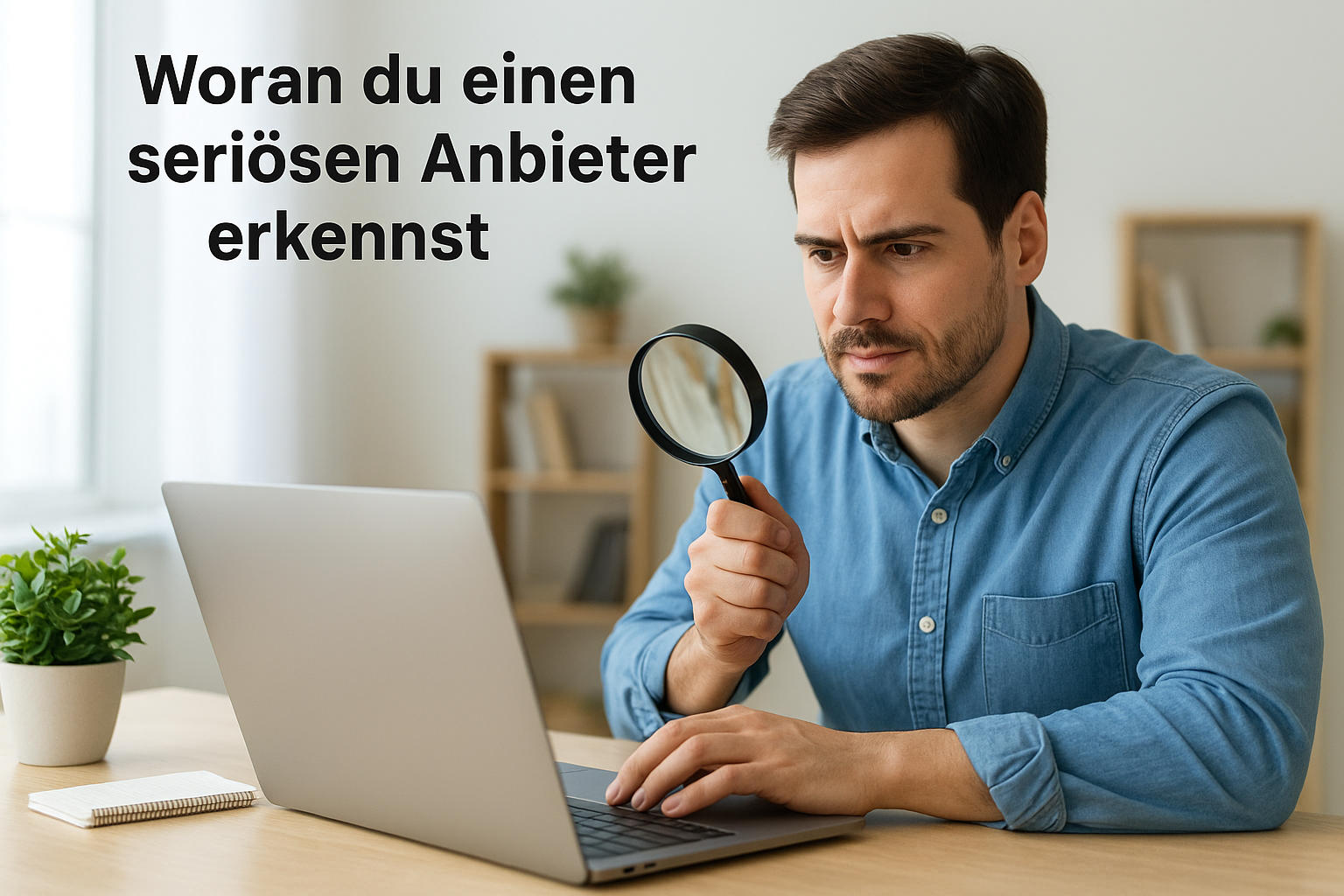 Woran du einen seriösen Anbieter erkennst
