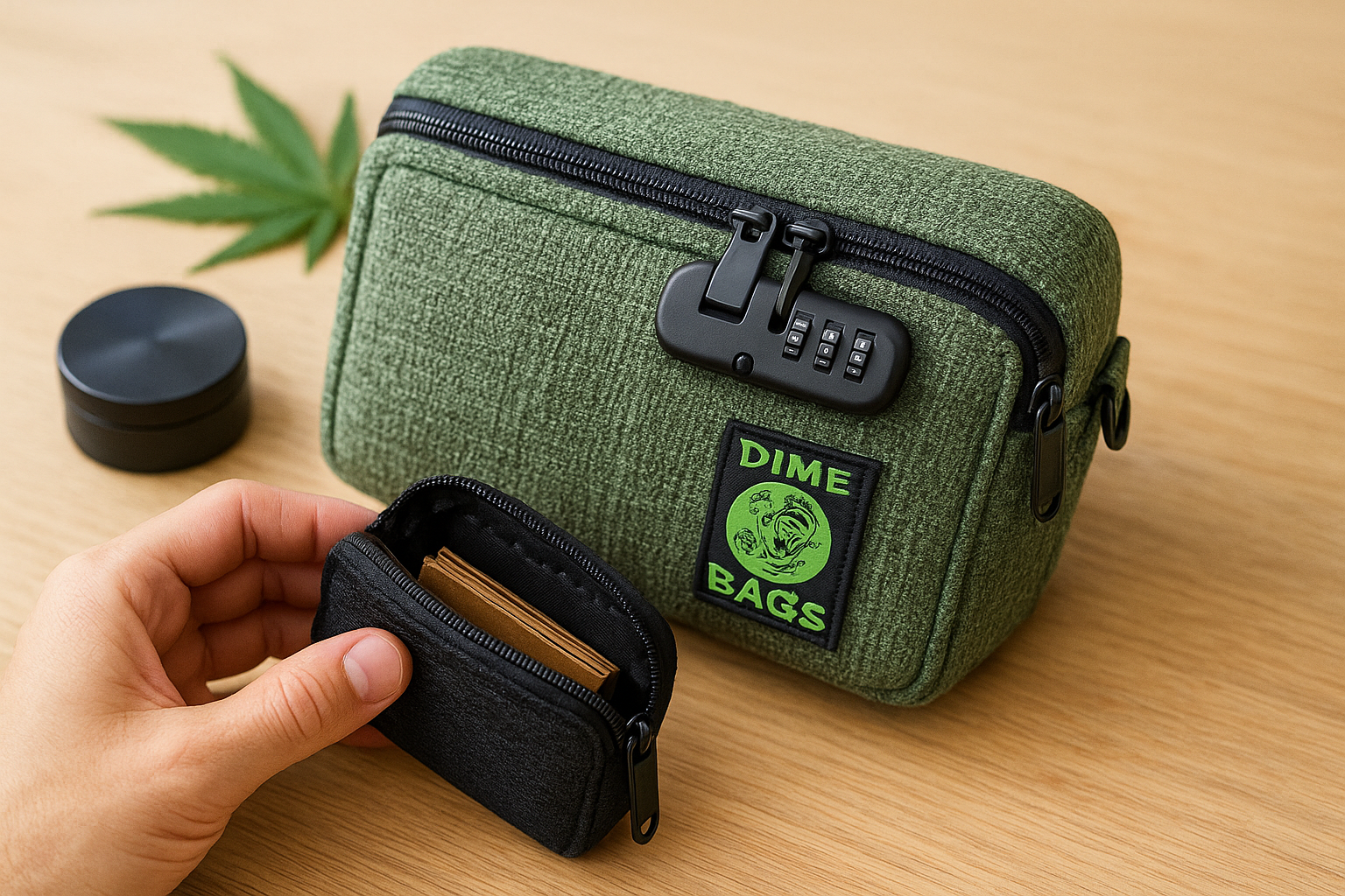 4. Dime Bags smell-proof and lockable bags