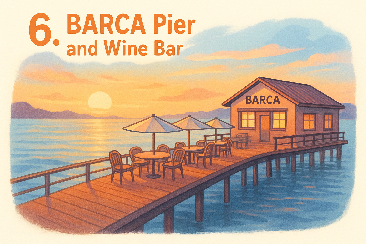 6. BARCA Pier and Wine Bar