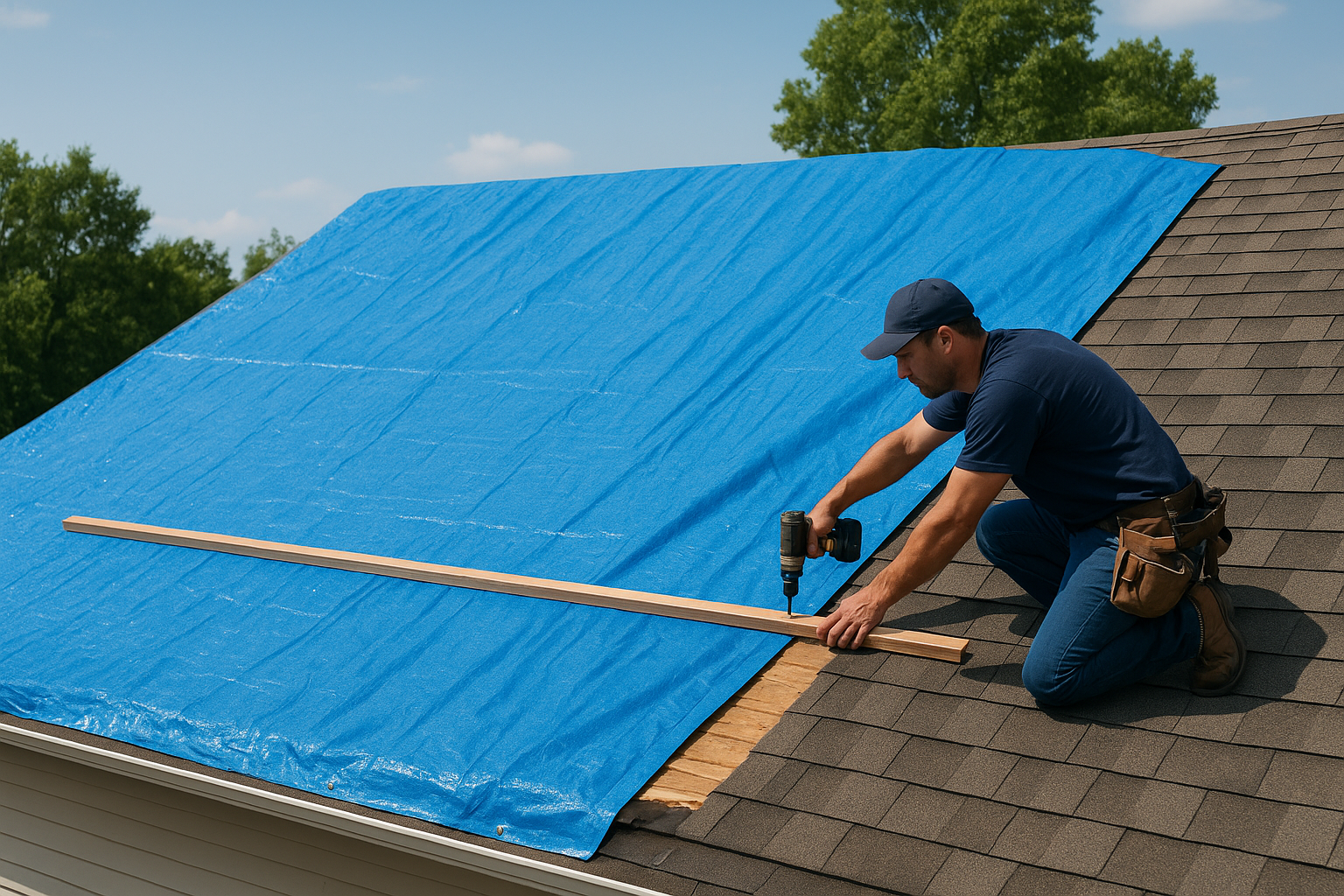 What a proper tarp job includes