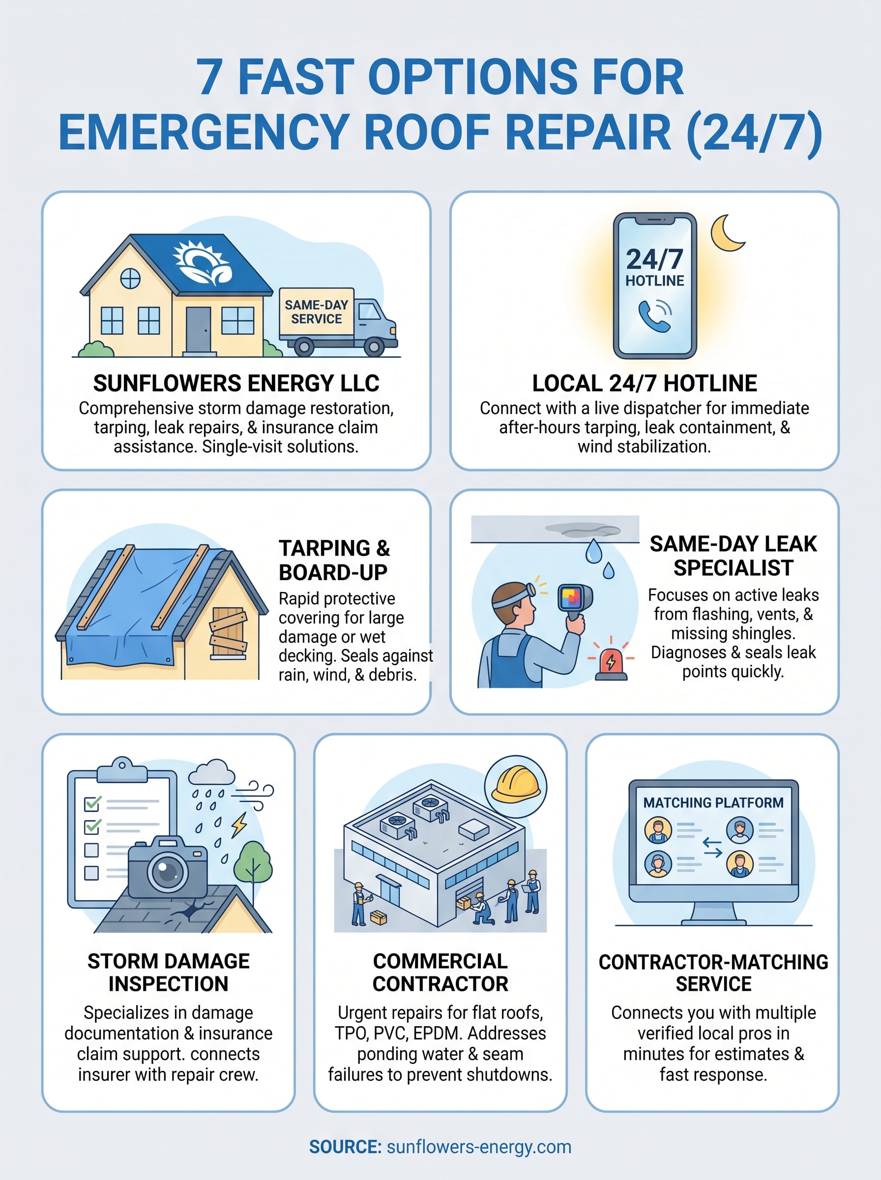 emergency roof repair near me infographic