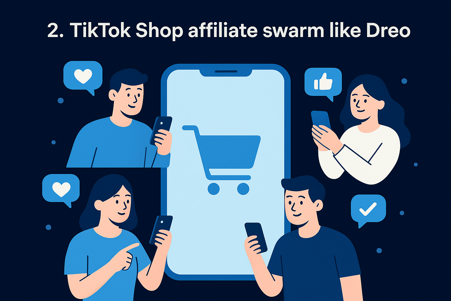 2. TikTok Shop affiliate swarm like Dreo