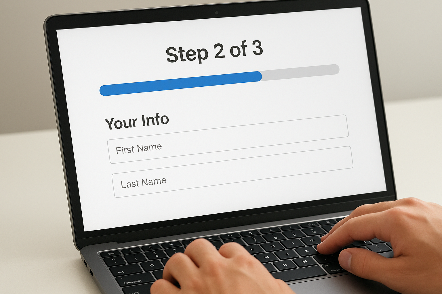 8. Show progress on multi-step forms