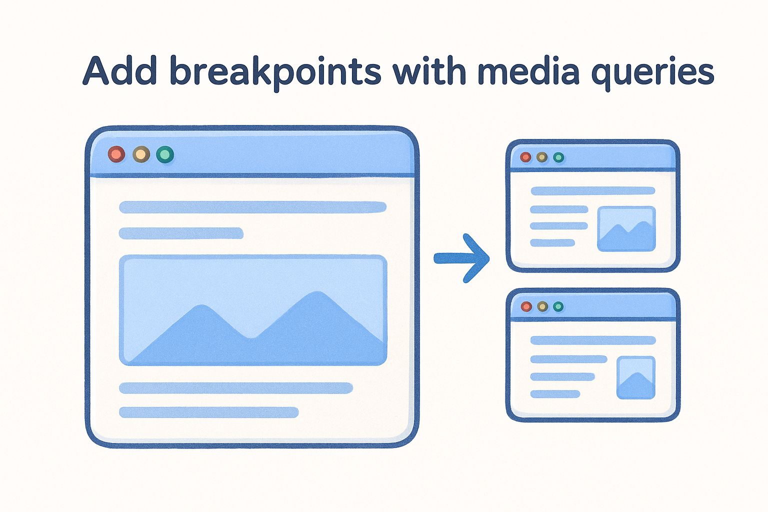 Add breakpoints with media queries