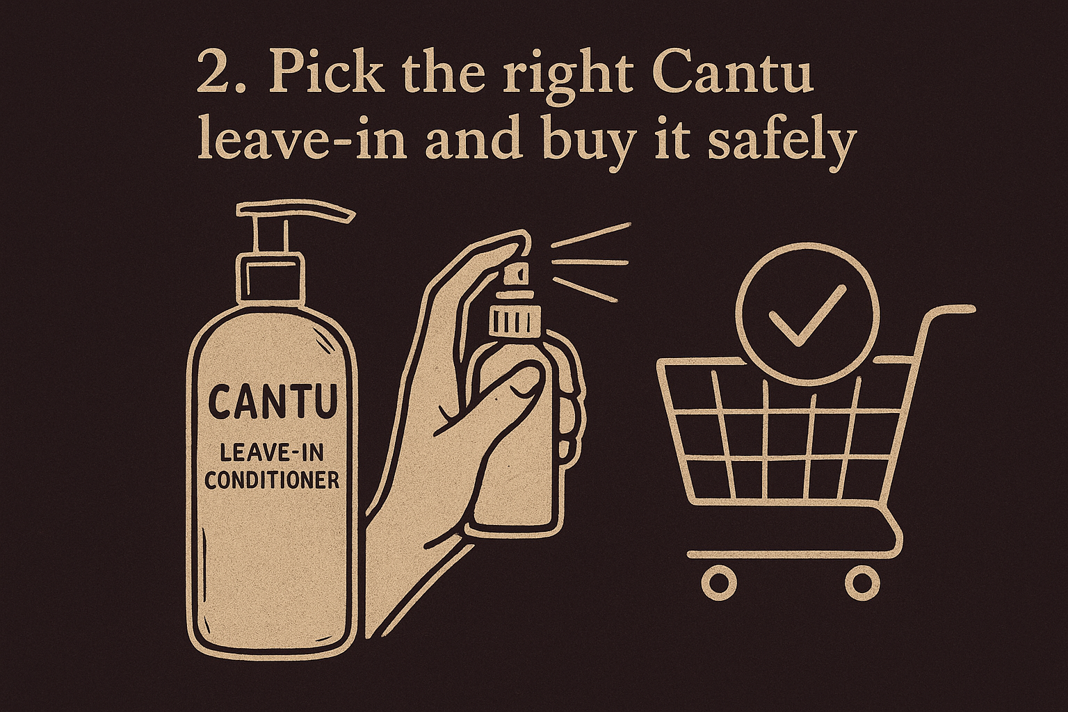 1. Pick the right Cantu leave-in and buy it safely