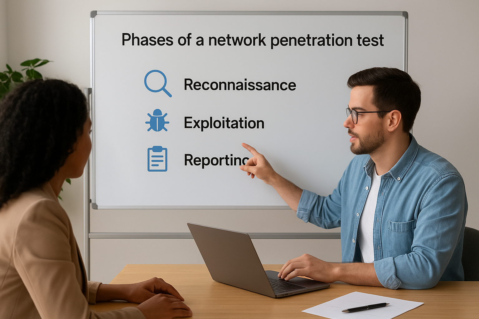 Phases of a network penetration test