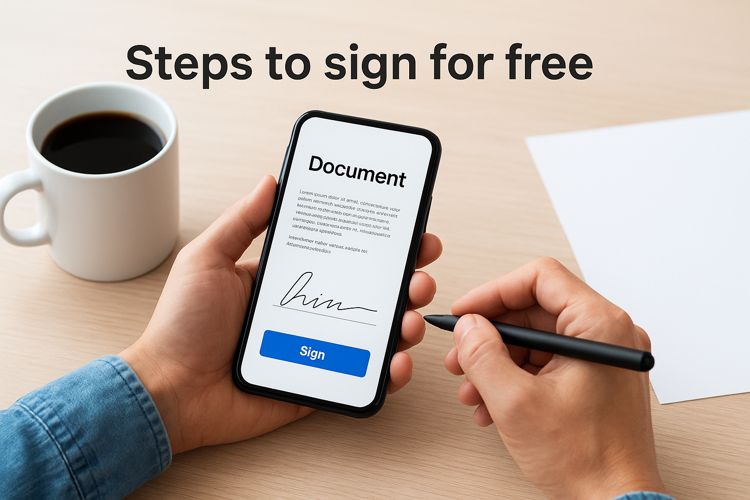 Steps to sign for free