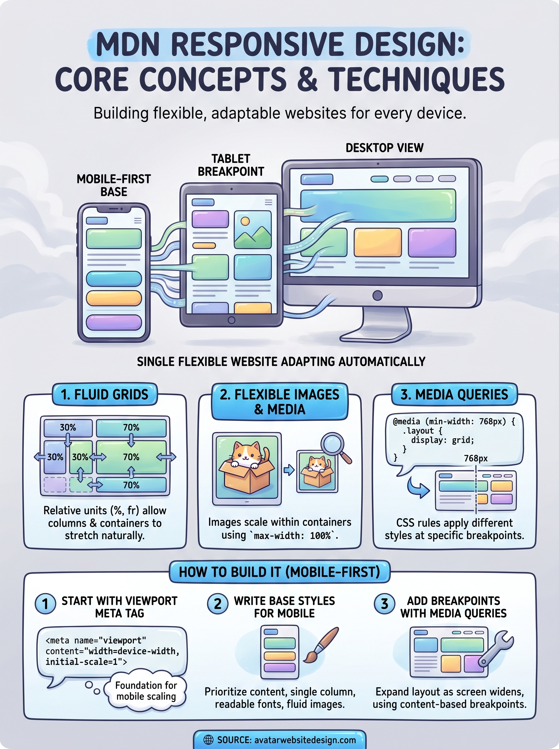 mdn responsive design infographic